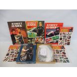 Street Hawk - puzzle, three Rainbow Toys vinyl stickers in excellent condition and annuals.