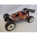 An XTM Racing XT2 Terminator 2 4WD Force 21 engine, 1/8 scale.