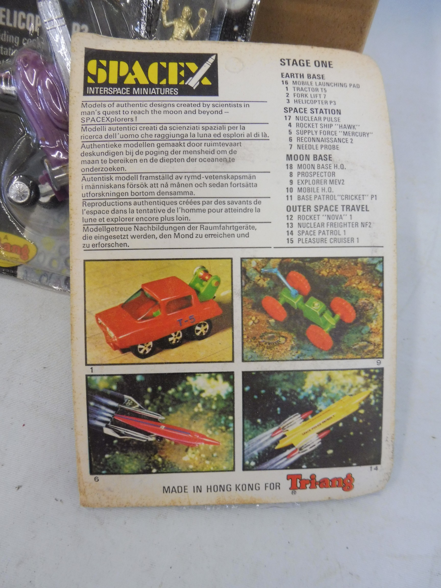 A trade pack of 1970s Made in Hong Kong, Space Interspace miniatures, helicopter P3. - Image 2 of 2