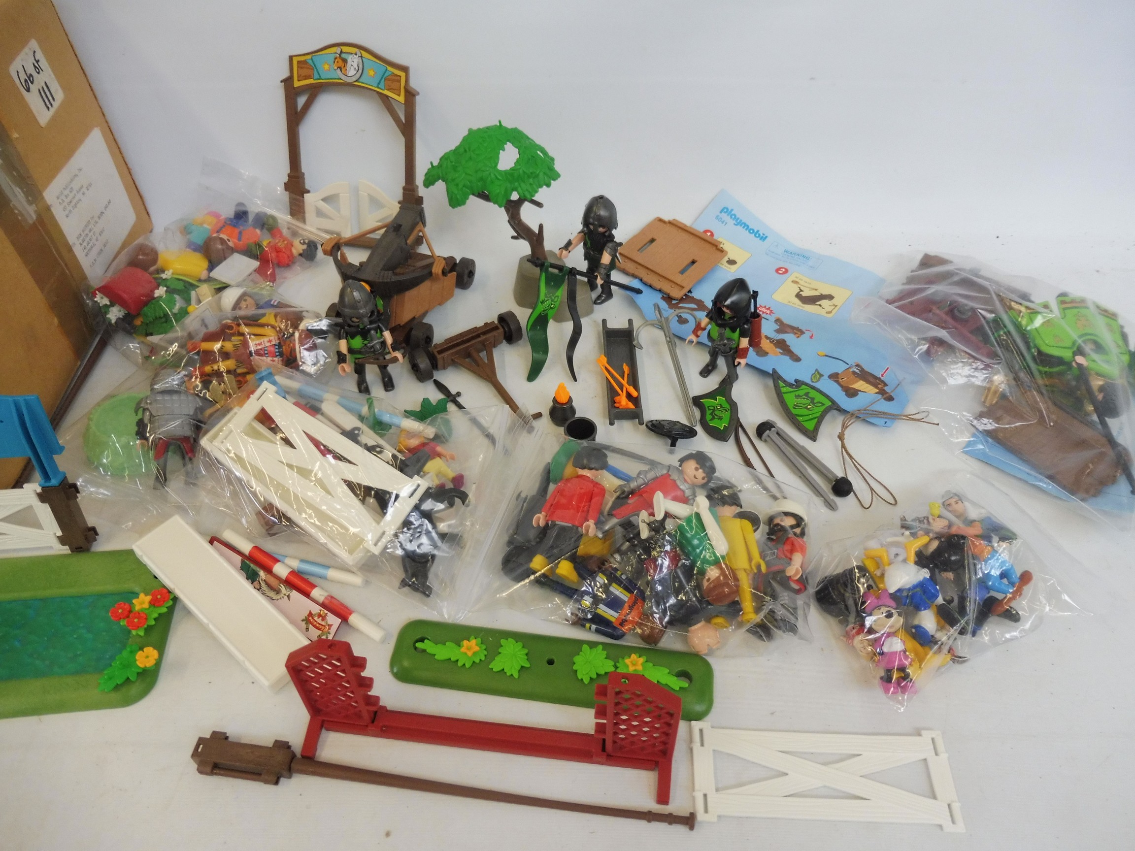 A selection of mainly Playmobile, figures accessories etc. different eras.