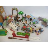 A selection of mainly Playmobile, figures accessories etc. different eras.