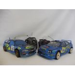 A Kyosho Subaru Impreza Monte Carlo Rally plus controller and charger plus a Tamiya Subaru Impreza