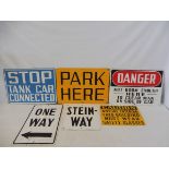 A collection of American municipal signs.