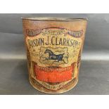 An early and large dispensing tin for Bosdin J. Clarkson's 'Perfect' Sweets, 10" high.