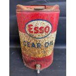 An Esso Gear Oil five gallon drum.