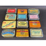 A selection of old tins relating to pastilles and throat lozenges, all in very good condition.