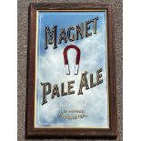 A Magnet Pale Ale, The Brewery Tadcaster advertising mirror, 21 1/2 x 33 1/2".