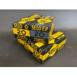 Five Selo camera film dummy boxes.