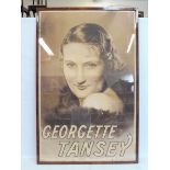 A large scale pictorial advertising poster for Georgette Tansey, 30 x 45".