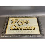 A Fry's Celebrated Chocolate '300 Gold Medals & Diplomas' advertising mirror, 20 3/4 x 14 3/4".