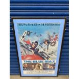 A framed and glazed original cinema poster for the film 'The Blue Max' starring George Peppard,