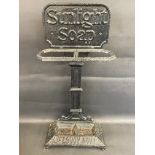 An original Sunlight Soap umbrella stand stamped to the reverse Biglam and with a reg. no.