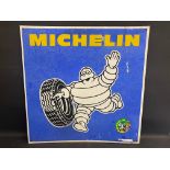 A Michelin pictorial advertising sign, 25 3/4 x 25 3/4".