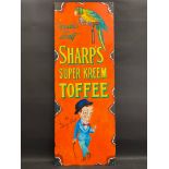 A decorative and contemporary oil on board advertising Sharp's Super Kreem Toffee, 15 x 41".