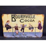 A decorative and contemporary oil on board advertising Bournville Cocoa, 36 x 21 1/2".