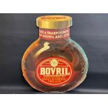 A Bovril '3D' cardboard showcard of a jar, 19 1/4" wide x 23" high.