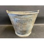 A Woolworths galvanised bucket.