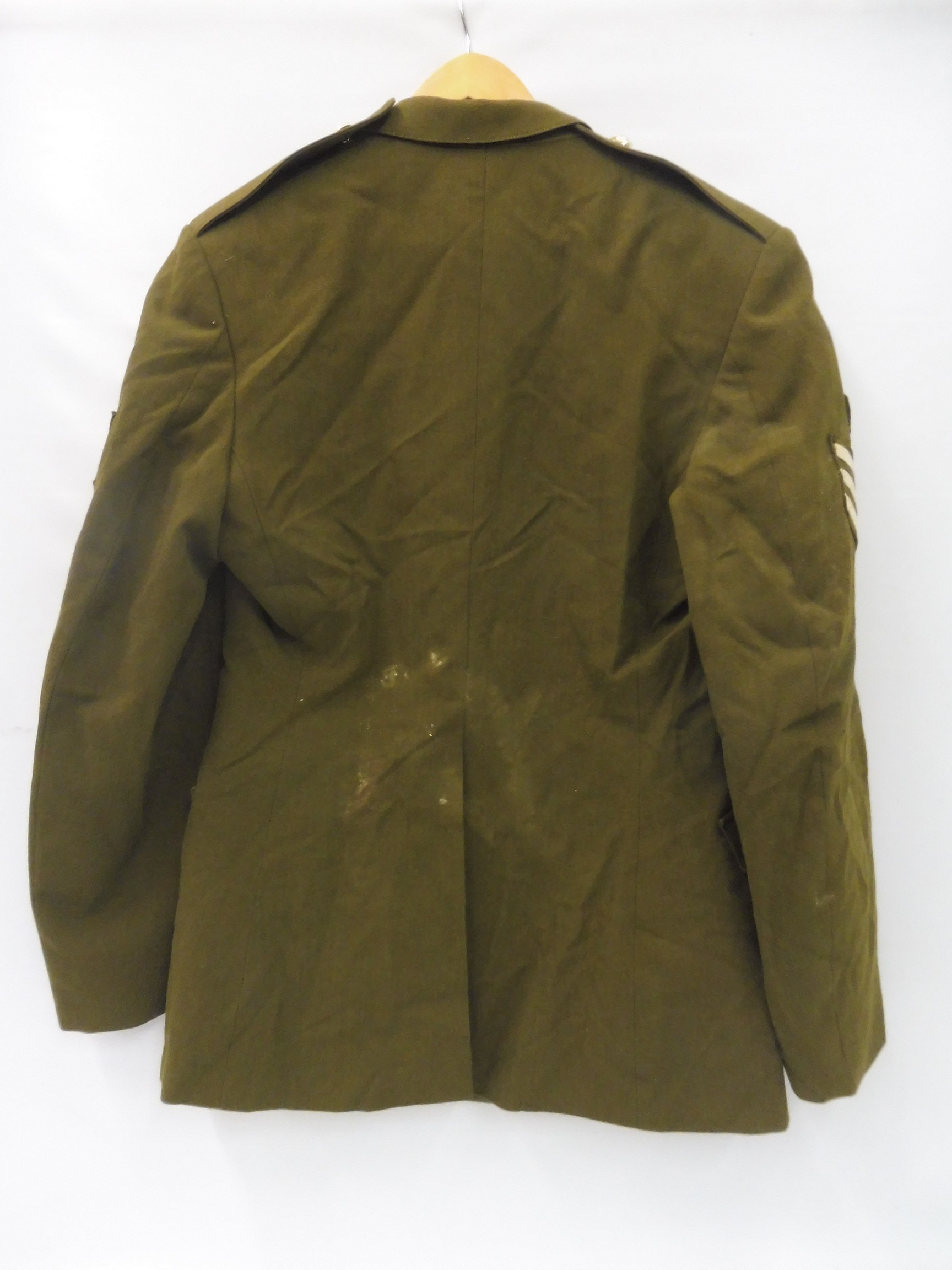 A 1980s pattern jacket, Queen's Royal Lancers, jacket size 176/108/92, Staff Sgt. chevrons on both - Image 5 of 5