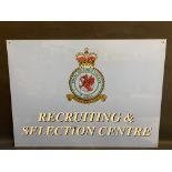 A Royal Air Force Recruiting & Selection Centre, rectangular advertising sign, 36 x 26".