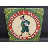 A Huntley & Palmers Ginger Nuts pictorial enamel sign depicting John Ginger, superb gloss