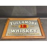 A Tullamore Whiskey rectangular advertising mirror, 25 x 17".