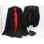 A Church Lads & Church Girls Brigade uniform comprising jacket, trousers, cape and cap.