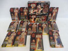 A quantity of Star Wars Episode One, Jabba the Hut two headed announcer, Kaadu and Jar Jar Binks,