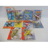 Ten Matchbox Sky Busters carded bubble packs.