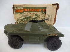 An early issue Action Man transport command vehicle, boxed.