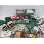 A quantity of Eddie Stobbart memorabilia including caps, cushions etc.