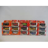 A selection of Matchbox Mattel wheels, mainly modern racing vehicles, in good condition.