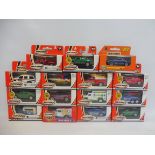 A selection of Matchbox Mattel wheels, mainly modern racing vehicles, in good condition.