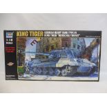 A boxed 1:16 scale King Tiger German heavy tank, limited edition, appears brand new in box.