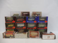 A selection of mainly 1/76th scale EFE Omnibus series buses.