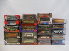 A selection of mainly 1/76th scale EFE Omnibus series buses.