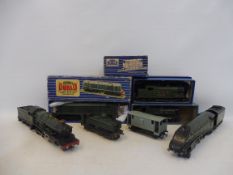 A selection of Hornby three and two rail to include Diesel electric locomotive, Silver King with