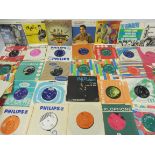 A selection of mainly 1950s and 1960s 45 singles to include a Beatles Magical Mystery Tour EP,