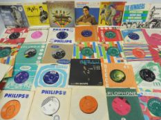 A selection of mainly 1950s and 1960s 45 singles to include a Beatles Magical Mystery Tour EP,