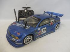 A Cen Racing CT4-5 nitro BMW Mk.III touring car, circa 2003, complete with controller, glow plug and