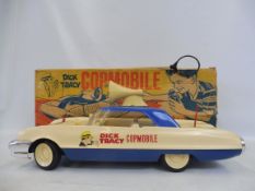 A rare Dick Tracey Copmobile, circa 1960s, made by Ideal Toys, box is in average condition, but
