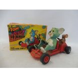 A boxed Marx Tom and Jerry go-cart.