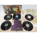Four progressive albums, a 1978 re-issue of Nick Drake's Pink Moon, the vinyl in at least VG