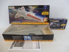 A Revel model kit, Star Wars Republic Star Destroyer, plus a boxed Jedi Star Fighter, contents