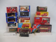 A box of assorted die-cast models includng Corgi, Vanguards, Solido etc.