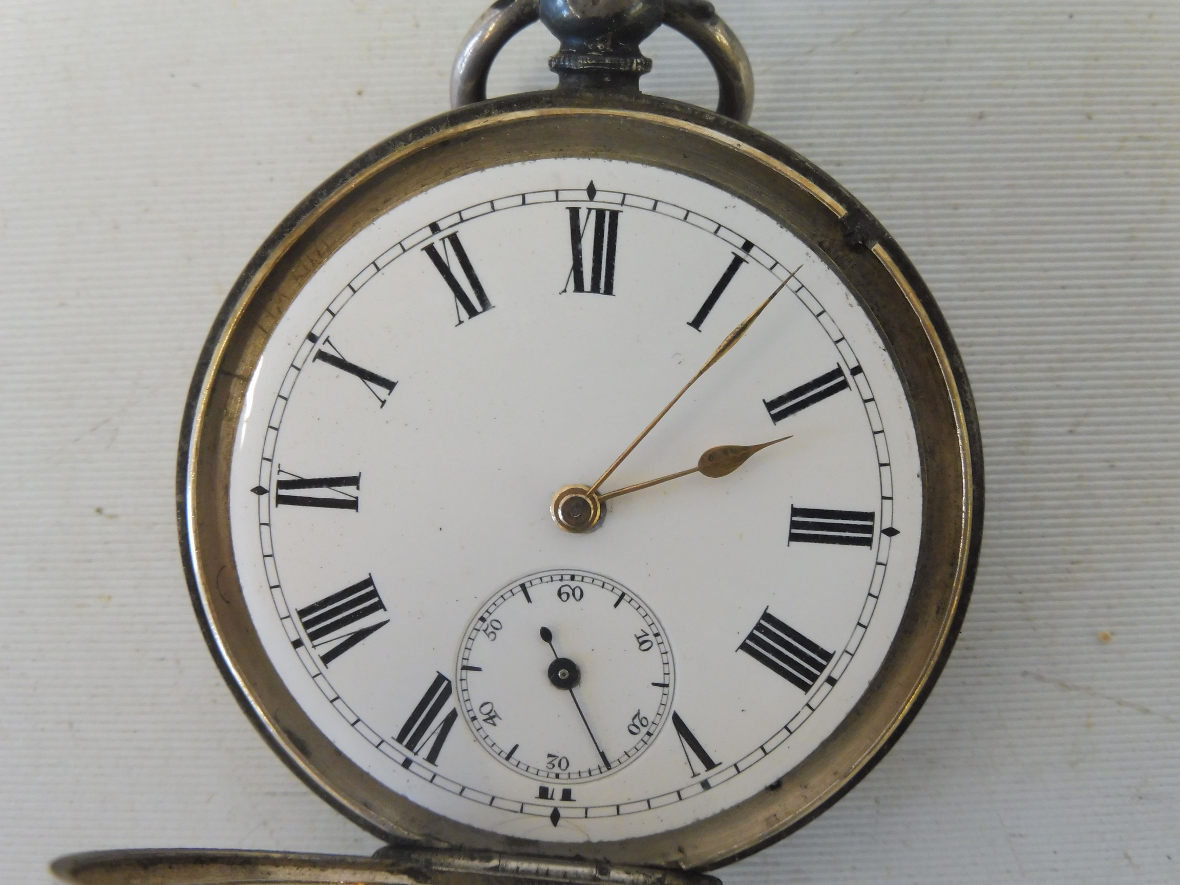 A silver pocket watch and one other. - Image 2 of 5