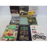 A small quantity of motoring books including the Encyclopedia of British Motorcycles and British