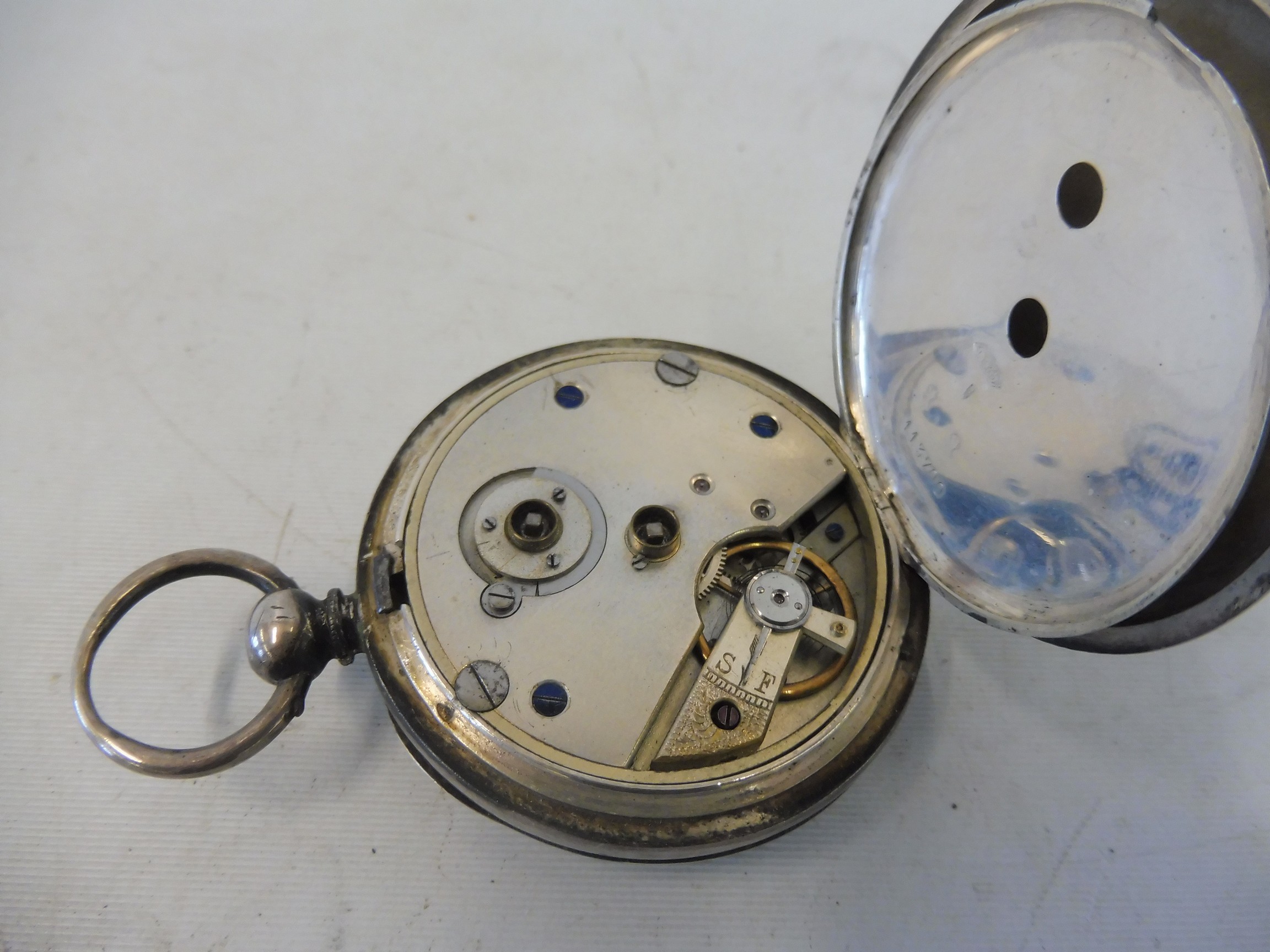 A silver pocket watch and one other. - Image 4 of 5