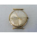 A 9ct gold Accurist wristwatch, marked TBG, engraved to backplate A.W.Ld, JM .375, weight
