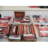 An extensive collection in five boxes of Manchester United football club related books, mainly books