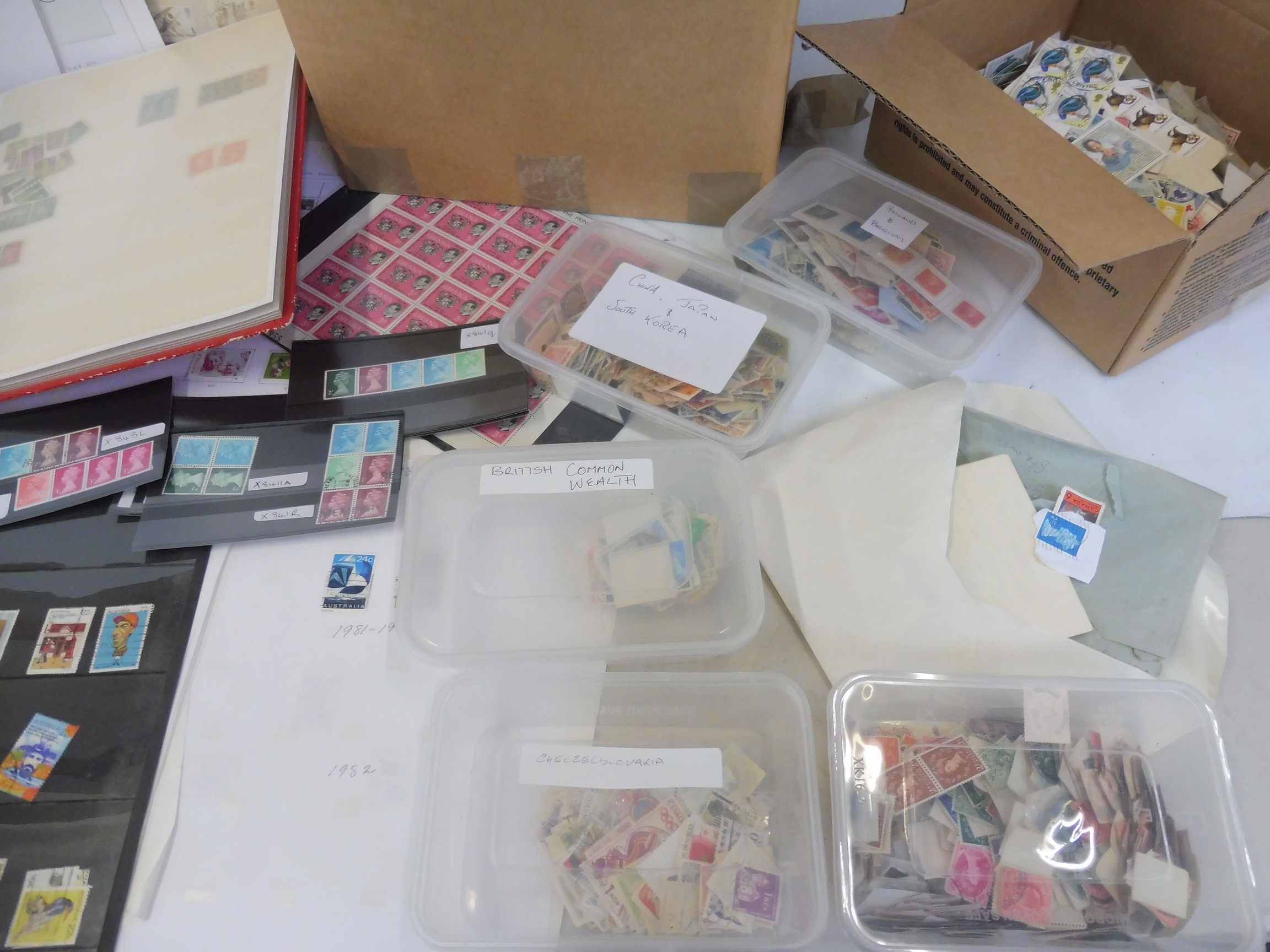 A quantity of loose stamps, GB block sets, stock albums etc. - Image 3 of 5